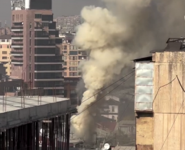 Թումանյան փողոցի սննդի կետերից մեկում հրդեհ է բռնկվել