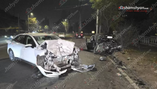 Շղթայական ավտովթար՝ Մյասնիկյան պողոտայում․ բախվել է 4 մեքենա․ կան տուժածներ