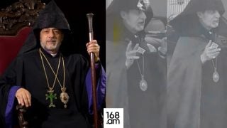 Եկեղեցու բռանազավթումը Ձեզ գոհացնո՞ւմ է, Ձեր եղբայրներին բանտարկում են. Հովնան արքեպիսկոպոս Տերտերյանը, աղոթելու անվան տակ, խուսափեց Գայանե Ասլամազյանի հարցերից