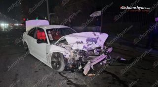 Արտաշիսյան փողոցում բախվել են «BMW»-ն և «Hyundai Elantra»-ն