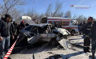 Ողբերգական ավտովթար Շիրակի մարզում. կա 2 զոհ, 3 վիրավոր