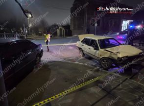 Գորիսում բախվել են «ՎԱԶ 21099»-ը և «Mercedes»-ը․ կա տուժած