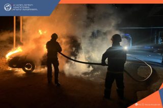 Թալին-Դաշտադեմ ճանապարհին այրվել է «Opel»