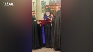 Ամենայն Հայոց Կաթողիկոսը Մարսելի Սրբոց Թարգմանչաց եկեղեցում և պատգամը ներկա ժողովրդին