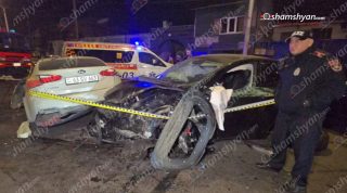 «Tesla»-ի կին վարորդը եղել է ոչ սթափ. նոր մանրամասներ Պռոշյան փողոցի խոշոր վթարի մասին