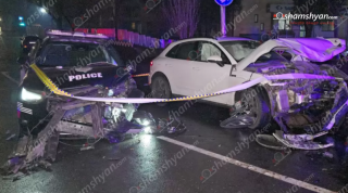 Երևանում 22-ամյա վարորդը ոչ սթափ վիճակում «Porsche»-ով բախվել է կայանված պարեկային ավտոմեքենային. պարեկը տեղափոխվել է հիվանդանոց