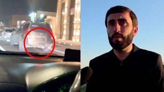 Կարգալույծ Ստեփան Ասատրյանն Էջմիածնից հեռանում է առանց պետհամարանիշի մեքենայով