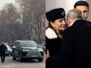 Ուղտերի երթից առաջ ավտոերթն առաջնորդել է Աննա Հակոբյանին սպասարկող գերթանկարժեք Lexus-ը. Էդգար Ղազարյան