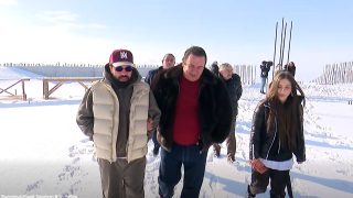 Քրիստոսի արձանի շինաշխատանքները, անկախ եղանակային պայմաններից, շարունակվում են