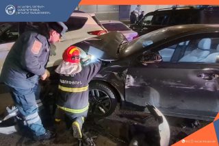 Տիգրան Մեծ-Նար-Դոս խաչմերուկում 5 մեքենա է բախվել. կա 3 տուժած