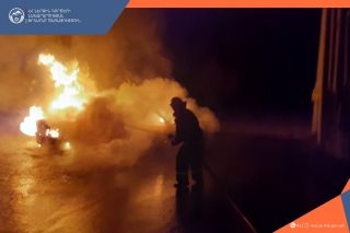 Թեղուտում մեքենա է այրվել
