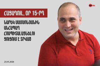 Երեկ Նարեկին հրաժեշտ տվեցի վատ ինքնազգացողության պայմաններում։ Չգիտենք՝ ինչպես է անցկացրել գիշերը, չգիտենք՝ ինչ վիճակում կտեսնենք այսօր. Աստղիկ Մաթևոսյան
