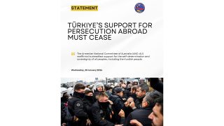 Թուրքիայի աջակցությունն արտերկրում իրականացվող հալածանքներին պետք է դադարեցվի. Հայ դատի Ավստրալիայի հանձնախումբ