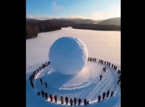 Ձմեռային ռեկորդ՝ ամենամեծ ձնագնդիկն աշխարհում. ավելի քան՝ 13 մետր