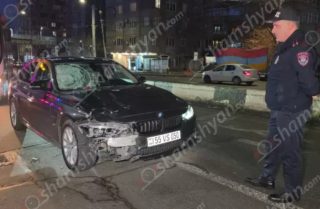 Մшհվան ելքով վրաերթ՝ Երևանում. «BMW»-ն Արշակունյաց պողոտայում վրաերթի է ենթարկել փողոցն արգելված հատվածով անցնող հետիոտնին