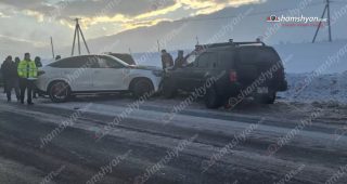 Շղթայական ավտովթար՝ Արագածոտնի մարզում