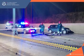 Կապանում բախվել են «Nissan»-ը և բեռնատարը, ճանապարհը դարձել էր երկկողմանի փակ