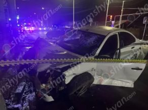 Աշտարակում բախվել են «Nissan»-ը և «Hyundai Elantra»-ն