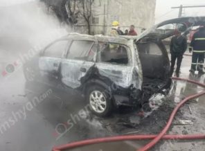 Սայաթ-Նովա գյուղում հրդեհ է բռնկվել կայանված «Opel»-ում
