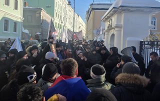 Եկեղեցու պաշտպանությունը դառնում է պատվի գործ յուրաքանչյուրի համար, ով չի վաճառել իր ինքնությունը. ՌԴ-ում ՀՀ դեսպանատան մոտ ակցիա է անցկացվել