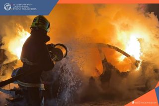 Երևան-Սևան ճանապարհին մեքենա է այրվել, քաղաքացիներն այրվածքներով հոսպիտալացվել են