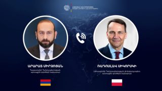 Արարատ Միրզոյանն ու Լեհաստանի ԱԳ նախարարը քննարկել են Մերձավոր Արևելքում զարգացումները