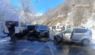 Շղթայական ավտովթար՝ Դիլիջան-Վանաձոր ճանապարհին. կա 3 տուժած