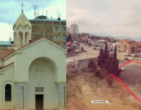 Սրտի խորը ցավով և խստորեն դատապարտում ենք Ադրբեջանի օկուպացիոն վարչակազմի կողմից Ստեփանակերտում Սուրբ Հակոբ եկեղեցու հիմնահատակ ավերման  փաստը. Արցախի թեմ