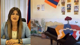 Արցախի դրոշը չհանելու համար հեռացված Սարդարապատի դպրոցի տնօրեն Կարինե Սմբատյանի ուղերձը