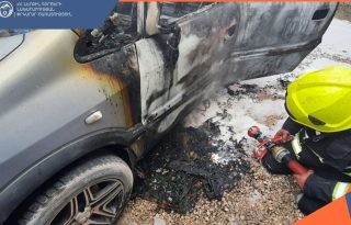 Եղվարդում «Opel» է այրվել