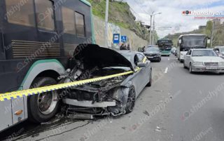 Կենդանաբանական այգու դիմաց բախվել են «Mercedes CLS»-ը, «Jaguar»-ը, «Toyota»-ն և թիվ 53 երթուղին սպասարկող ավտոբուսը. կան տուժածներ