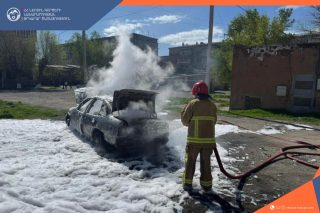 Մեծամորում «Opel» է այրվել
