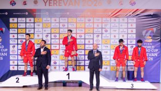 Հայաստանի սամբոյի հավաքականի անդամները 1 ոսկե և 11 բրոնզե մեդալ են նվաճել Երևանում երրորդ տարին անընդմեջ անցկացված սամբոյի աշխարհի գավաթի խաղարկությունում