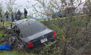 Ապարան-Քուչակ հատվածում բախվել են «Nissan Teana»-ն և «Volkswagen»-ը, ինչի հետևանքով ավտոմեքենաները հայտնվել են դաշտում․ կա զnh