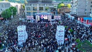 «Ուժեղ Հայաստան» դաշինքի այսօրվա հանրահավաքը Վանաձորում` լուսանկարներով