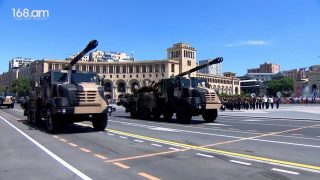 Զորահանդեսին ցուցադրվել են նոր ձեռք բերված հրետանային միջոցները