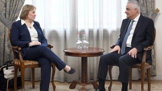 Մհեր Գրիգորյանն ընդունել է ԱՄՆ պատվիրակությանը, որը ժամանել է Հայաստան քննարկելու ԹՐԻՓՓ նախագծի իրականացման ուղղությամբ տարվող աշխատանքների ընթացքը
