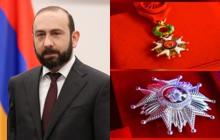 Արարատ Միրզոյանը Ֆրանսիայի նախագահի հրամանով պարգևատրվել է Պատվո լեգեոնի Մեծ սպայի շքանշանով