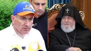 Նիկոլ Փաշինյանը կրկին սպառնաց՝ հունիսի 7-ի ընտրություններով կլուծի Կաթողիկոսին հեռացնելու հարցը
