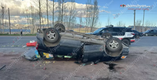 Քուչակում բшխվել են «Mercedes»-ը և «Opel»-ը․ վերջինը գլխիվայր հայտնվել է երթևեկելի գոտում․ կա վիրшվոր