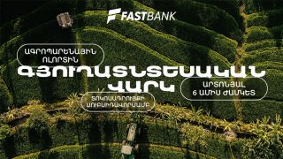 Ֆասթ Բանկն առաջարկում է գյուղատնտեսական վարկ պետական սուբսիդավորման ծրագրով