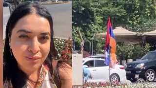 Երևանի Ֆրանսիայի հրապարակում նորից տեղադրված է Արցախի դրոշը. Նարե Սիմոնյան