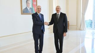 Ադրբեջանի նախագահն ընդունել է Թուրքիայի խորհրդարանի նախագահին