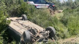 Մարտունի-Վարդենիս ավտոճանապարհին «Mercedes»-ը դուրս է եկել ճանապարհի երթևեկելի գոտուց և գլխիվայր հայտնվել դաշտում․ կա վիրավnր