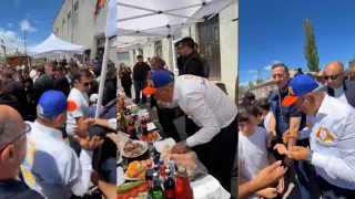 Գռշտում եք էս յան, էն յան. Ծովինարում Փաշինյանին անվտանգության աշխատակիցները շրջափակած տարան
