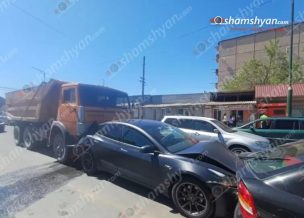 Շղթայական ավտովթար՝ Մասիսում. բախվել է 5 մեքենա