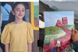 ​«Տատիկ-պապիկի» ցուցահանդեսից հանված նկարը՝ Արարատի գագաթին