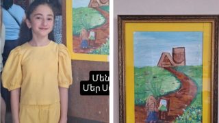 11-ամյա Եվայի «հակապետական» նկարը 1800 դոլարով գնել է մոսկվաբնակ արցախցի Աղաբեկյանը. «Առավոտ»