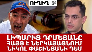 #ՀԻՄԱ. ԼԻՊԱՐԻՏ ԴՐՄԵՅԱՆԸ ՀԱՅՑ Է ՆԵՐԿԱՅԱՑՆՈՒՄ ՆԻԿՈԼ ՓԱՇԻՆՅԱՆԻ ԴԵՄ. #ՈՒՂԻՂ