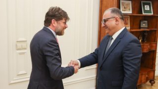 Փոխվարչապետ Տիգրան Խաչատրյանը հրաժեշտի հանդիպում է ունեցել Ֆրանսիայի դեսպանի հետ